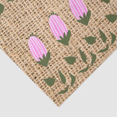 Roze blokjes op papier voor overlappend weefsel (Detail)