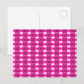 Roze blokkering briefkaart (Voorkant / Achterkant)