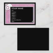 roze blokschema visitekaartje (Voorkant / Achterkant)