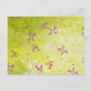 Roze blokvelden briefkaart