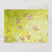 Roze blokvelden briefkaart (Voorkant)