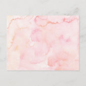 Roze Blondine Angel Baby Heaven Verzonden Boeken v Uitnodiging Briefkaart (Achterkant)