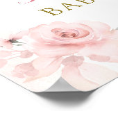 Roze Blondine Angel Baby Heaven Verzonden Welkomst Poster (Hoek)