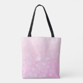Roze Blondine Zeemeermin Gepersonaliseerde Canvas  Tote Bag (Achterkant)