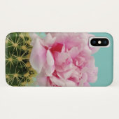 Roze Bloom Atop Spiky Cactus Case-Mate iPhone Case (Achterkant (horizontaal))