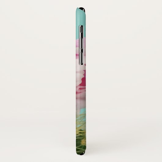 Roze Bloom Atop Spiky Cactus Case-Mate iPhone Case (Achterkant/links)