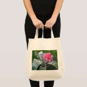 Roze Bloom Bromeliad Canvas tas (Voorkant (product))