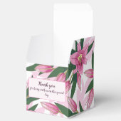 Roze Blooming Lily Dank u / Welkom Bedankdoosjes (Geopend)