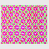 Roze Bloomventilator Cadeaupapier (Vlak)