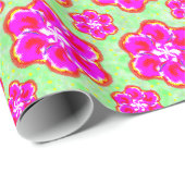 Roze Bloomventilator Cadeaupapier (Rol Hoek)