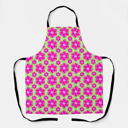 Roze Bloomventilator Schort (Voorkant)