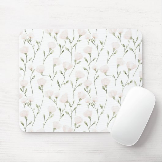 Roze blos bloem muismat (Met muis)