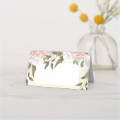 Roze blos bloemenivoor bruiloft plaats kaart plaatskaartje (Voorkant)