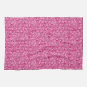 roze, blos en cranberry stippen theedoek