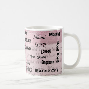 roze blos Mega stad Koffiemok
