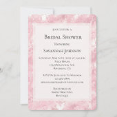  roze blos parel elegant Vrijgezellenfeest Kaart (Voorkant)