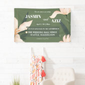 Roze blos roze cirkel spandoek (Insitu)