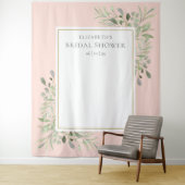 Roze Blos Touw Bruiloft Feest Foto Achtergrond Wandkleed (In situ)