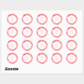 Roze Blossom Baby in Bloom Baby shower Ronde Sticker (Vel)