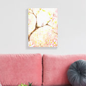 Roze Blossom Uitzicht Canvas Afdruk (Insitu (Woonkamer))