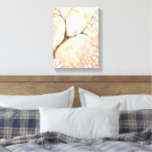 Roze Blossom Uitzicht Canvas Afdruk (Insitu (Slaapkamer))