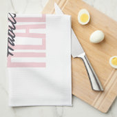 Roze blote gezonde leefgewoonten Life Kitchen Towe Theedoek (Quarter Fold)