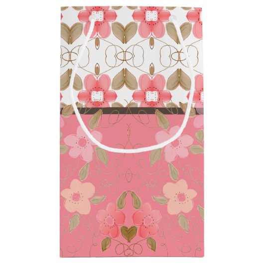  roze blote tas met cadeaus klein cadeauzakje (Achterkant)