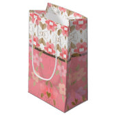  roze blote tas met cadeaus klein cadeauzakje (Voorkant Gekanteld)