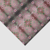 Roze, blowerend ontwerp tissuepapier (Detail)
