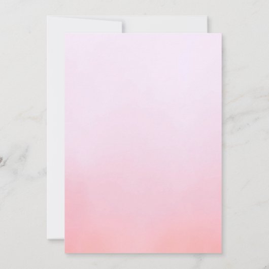 roze blozen Baby shower uitnodiging (Achterkant)