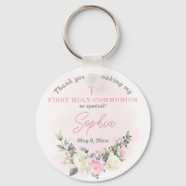 Roze blozen Eerste sleutelhanger