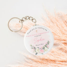 Roze blozen Eerste sleutelhanger