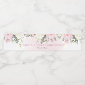 Roze blozen Etiket voor eerste communautaire water (Enkel label)