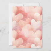  roze blozen harten Vrijgezellenfeest Kaart (Achterkant)