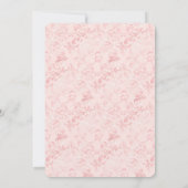  roze blozen parel Vrijgezellenfeest Kaart (Achterkant)