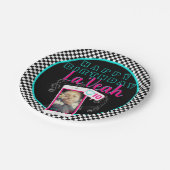 Roze|Blue Cellphone Foto Sociale Media Dag Papieren Bordje (Gekanteld)