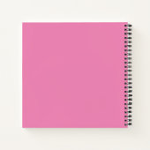 Roze Blue Groovy Sketchbook - Gepersonaliseerde na Notitieboek (Achterkant)
