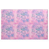 Roze Blue Mandala Waterverf floral Pattern Stof (Fat Quarter)