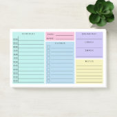 Roze Blue Paars Daily Home School Schedule Post-it® Notes (Kantoor)