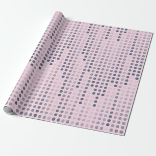 Roze Blue Paars Polka Dots Matrix gepatterd Cadeaupapier