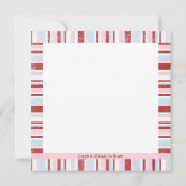 Roze & Blue Sibling Foto Birthday Uitnodiging (Achterkant)