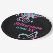 Roze & Blue Teen Dance Party Paper Bord (Gekanteld)