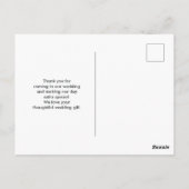 Roze Blush Agaat met gouden lint bruiloft Bedankt Briefkaart (Achterkant)