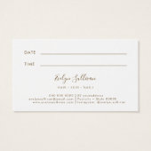 Roze Blush Agate Appointment Card Visitekaartje (Achterkant)