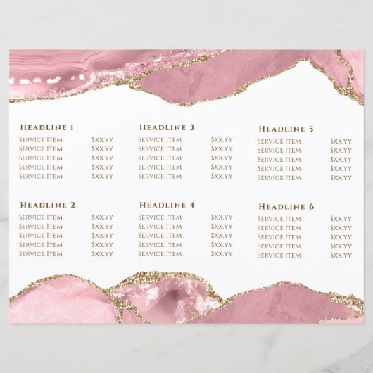 roze blush agate brochure (Achterkant)