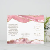 roze blush agate brochure (Staand voorkant)