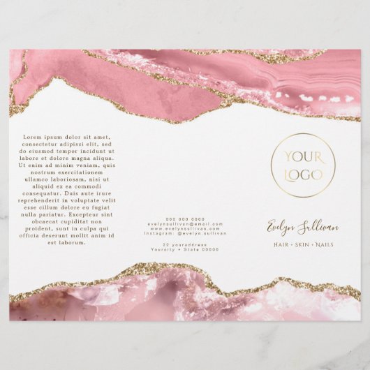 roze blush agate brochure (Voorkant)
