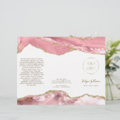 roze blush agate brochure (Staand voorkant)
