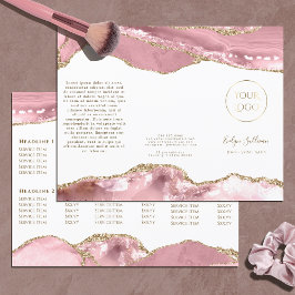 roze blush agate brochure
