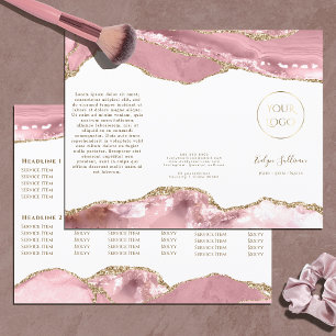 roze blush agate brochure